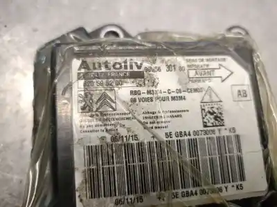 Peça sobressalente para automóvel em segunda mão centralina de airbag por citroen c-elysee (dd_) 1.6 bluehdi 100 referências oem iam 9805630180 620595200 autoliv 9804375980