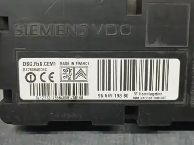 Pezzo di ricambio per auto di seconda mano modulo elettronico per citroen c5 iii (rd_) 2.0 hdi (rdrhda) riferimenti oem iam 9664919880 s126064005c siemens vdo 