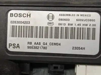 Pezzo di ricambio per auto di seconda mano modulo elettronico per citroen c5 iii (rd_) 2.0 hdi (rdrhda) riferimenti oem iam 9663821780 0263004203 bosch 