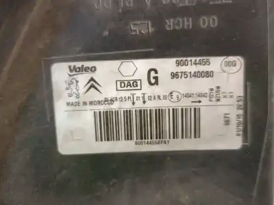 Second-hand car spare part left headlight for citroen c-elysee (dd_) 1.6 bluehdi 100 oem iam references 9675140080  9675140080