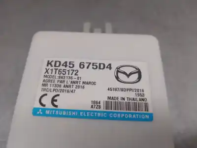 Автозапчастина б/у електронний модуль для mazda 2 (dl, dj) 1.5 skyactiv-g посилання на oem iam kd45675d4  