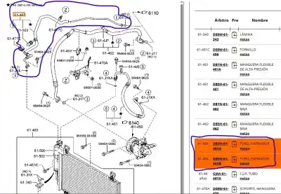 Автозапчастина б/у труби кондиціонації для mazda 2 (dl, dj) 1.5 skyactiv-g посилання на oem iam db5h6146xb  db5h6146xb