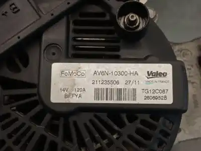 Second-hand car spare part alternator for ford fiesta vi (cb1, ccn) 1.25 oem iam references av6n10300ha 2606952b valeo 1685794