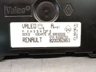 Second-hand car spare part climate control for renault clio ii (bb_, cb_) 1.5 dci oem iam references 8200352853 69530005 valeo 8200352853