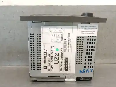 Second-hand car spare part audio system / radio cd for opel vectra c (z02) 2.2 16v (f69) oem iam references 93176935 330886636 siemens vdo 6780154