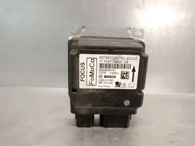 Peça sobressalente para automóvel em segunda mão centralina de airbag por ford focus iii 1.6 tdci referências oem iam f1et14b321cb