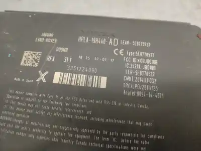 Second-hand car spare part electronic module for jaguar xe (x760) 2.0 d oem iam references hpla19h440ad  