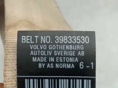 Автозапчасти б/у задний правый ремень безопасности за volvo xc70 ii (136) d4 awd ссылки oem iam 39833530  