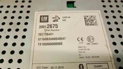 Автозапчасти б/у аудиосистема / радио cd за opel corsa e (x15) 1.3 cdti (08, 68) ссылки oem iam 39012675  39012675