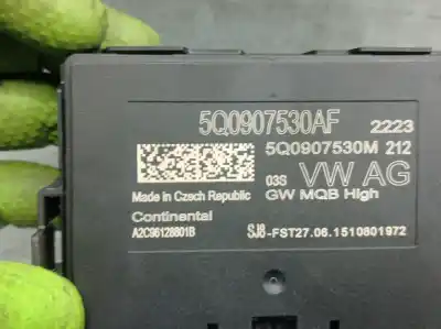 Peça sobressalente para automóvel em segunda mão módulo eletrônico por audi a3 limousine (8vs, 8vm) 1.6 tdi referências oem iam 5q0907530af a2c96128801b 