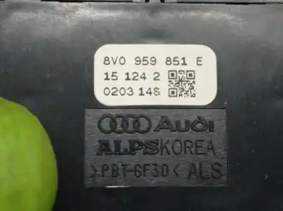 Peça sobressalente para automóvel em segunda mão botão / interruptor elevador vidro dianteiro esquerdo por audi a3 limousine (8vs, 8vm) 1.6 tdi referências oem iam 8v0959851e 020314s 8v0959851e