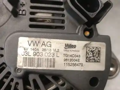 Peça sobressalente para automóvel em segunda mão alternador por audi a3 limousine (8vs, 8vm) 1.6 tdi referências oem iam 03l903023l 2612004e valeo 03l903023l