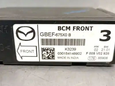 Peça sobressalente para automóvel em segunda mão módulo eletrônico por mazda cx-5 (kf) 2.0 referências oem iam gbef675x0b f005v002928 bosch 