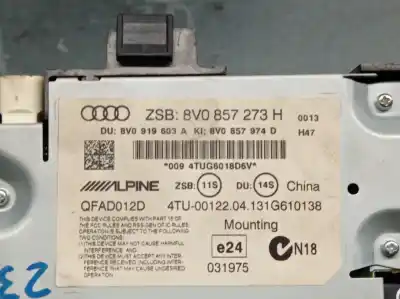 Second-hand car spare part multifunction display for audi a3 (8v1, 8vk) 2.0 tdi oem iam references 8v0857273  8v0857273h