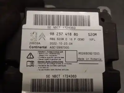 Автозапчасти б/у блок управления подушками безопасности за citroen c5 aircross (a_) 1.2 puretech 130 (arhnsj) ссылки oem iam 9823741880  