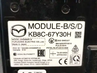 Автозапчастина б/у електронний модуль для mazda cx-5 (kf) 2.0 посилання на oem iam kb8c67y30h  