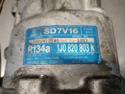 Автозапчасти б/у компрессор кондиционера воздуха за seat toledo ii (1m2) 1.6 16v ссылки oem iam 1j0820803k sd7v16 sanden 1j0820803l