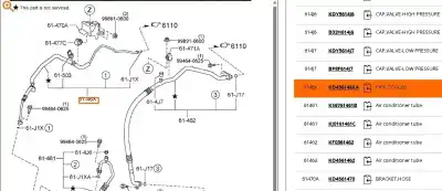 Автозапчастина б/у труби кондиціонації для mazda cx-5 (kf) 2.0 посилання на oem iam kd456146xa  kd456146xa