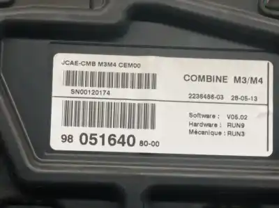Peça sobressalente para automóvel em segunda mão quadrante por citroen c-elysée (11.2012->) 1.6 exclusive [1.6 ltr. - 68 kw hdi fap] referências oem iam 9805164080 223646603 9805164080