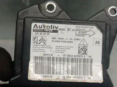 Second-hand car spare part airbag control unit for citroen c-elysée (11.2012->) 1.6 exclusive [1.6 ltr. - 68 kw hdi fap] oem iam references 9805630180 620595200 