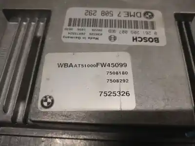 Second-hand car spare part ecu engine control for bmw serie 3 compact (e46) 1.8 16v oem iam references 7525326 0261209007 bosch 