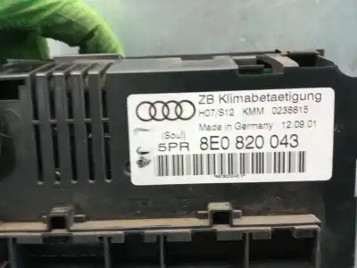 Peça sobressalente para automóvel em segunda mão comando de sofagem (chauffage / ar condicionado) por audi a4 berlina (8e) 1.9 tdi (96kw) referências oem iam 8e0820043  8e0820043