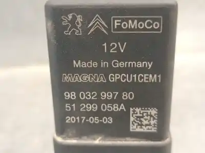 Second-hand car spare part glow plug for citroen jumpy combi 1.6 blue-hdi fap oem iam references 9803299780 51299058a magna 