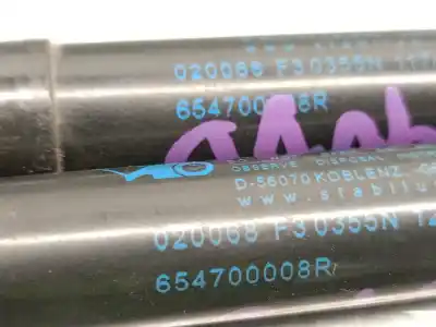 Автозапчастина б/у амортизатор капота для renault scénic iii (jz0/1_) 1.5 dci посилання на oem iam 654700008r  654700008r