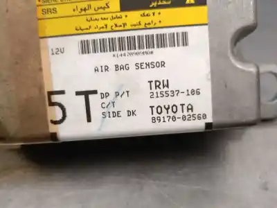 Peça sobressalente para automóvel em segunda mão centralina de airbag por toyota auris (_e15_) 1.4 d-4d (nde150_) referências oem iam 89170 215537106 trw 
