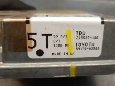 Peça sobressalente para automóvel em segunda mão centralina de airbag por toyota auris (_e15_) 1.4 d-4d (nde150_) referências oem iam 89170 215537106 trw 