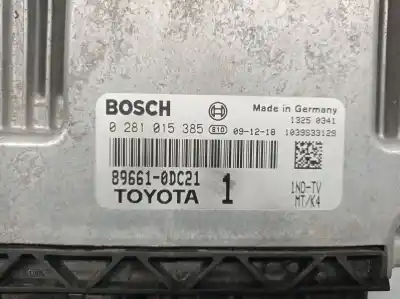 Автозапчасти б/у блок управления двигателем за toyota yaris (_p9_) 1.4 d-4d (nlp90_) ссылки oem iam 896610dc21 0281015385 