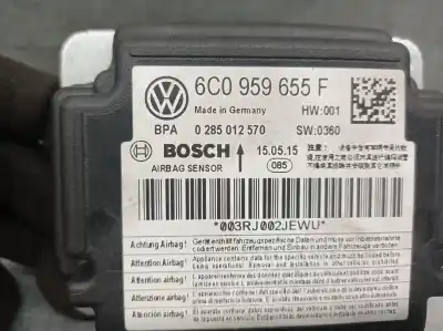 Peça sobressalente para automóvel em segunda mão centralina de airbag por skoda rapid spaceback (nh1) 1.4 tdi referências oem iam 6c0959655f 0285012570 