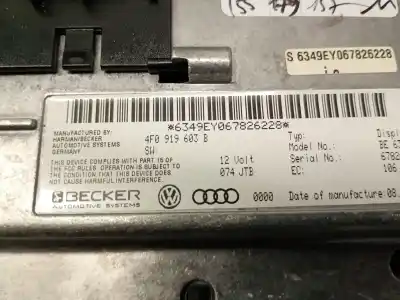 Peça sobressalente para automóvel em segunda mão display gps / multimídia por audi q7 (4lb) 3.0 tdi quattro referências oem iam 4f0919603b  8t0919603c