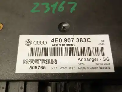 Peça sobressalente para automóvel em segunda mão módulo eletrônico por audi q7 (4lb) 3.0 tdi quattro referências oem iam 4e0907383c  4e0907383c