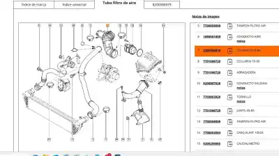 Автозапчастина б/у труба для renault espace iv (jk0/1_) 2.0 dci (jk02, jk03) посилання на oem iam 8200586979  8200586979