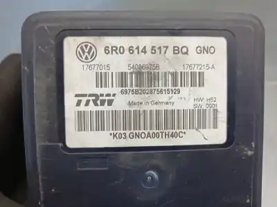 Peça sobressalente para automóvel em segunda mão abs por skoda rapid spaceback (nh1) 1.4 tdi referências oem iam 6r0614517bq 17677015 6r0614517bk