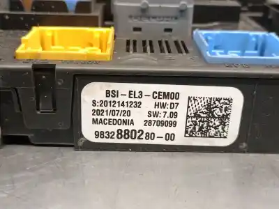 Second-hand car spare part fuse box unit for opel vivaro c furgón (k0) 1.5 oem iam references 9832880280  
