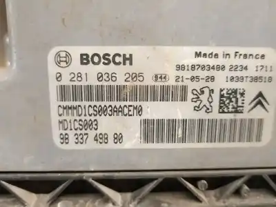 Автозапчасти б/у блок управления двигателем за opel vivaro c furgón (k0) 1.5 ссылки oem iam 9833749880 0281036205 bosch 