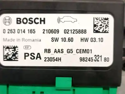Second-hand car spare part electronic module for opel vivaro c furgón (k0) 1.5 oem iam references 9824532180 0263014165 bosch 