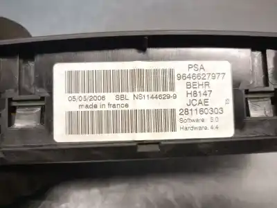 Автозапчасти б/у отопление / кондиционирование воздуха за peugeot 307 break/sw (s2) 1.6 16v cat ссылки oem iam 9646627977  6451sn