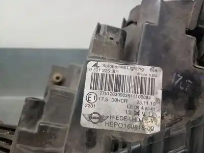 Peça sobressalente para automóvel em segunda mão farol / farolim esquerdo por mini mini (r56) cooper d referências oem iam 63122751263  63122751263
