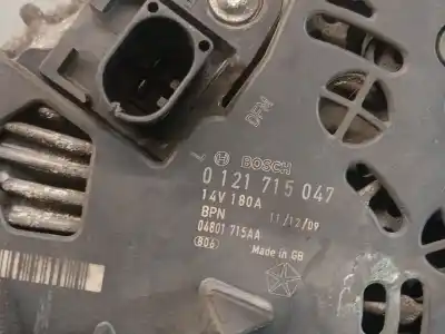 Second-hand car spare part alternator for dodge journey 2.0 crd oem iam references 04801715aa 0121715047 bosch 4801715aa
