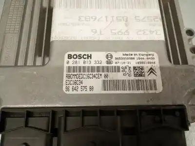 Second-hand car spare part ecu engine control for peugeot 307 break/sw (s2) 1.6 16v cat oem iam references 9664257580 0281013332 bosch 
