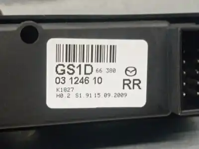Pièce détachée automobile d'occasion commande de lève vitre arrière droit pour mazda 6 hatchback (gh) 2.2 mzr-cd (gh10) références oem iam gs1d66380 03124610 gs1d66380