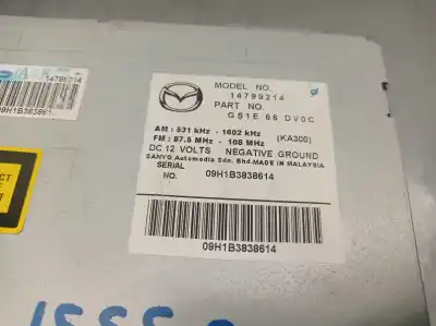 Pièce détachée automobile d'occasion écran multifonctions pour mazda 6 hatchback (gh) 2.2 mzr-cd (gh10) références oem iam gs1e66dv0c  