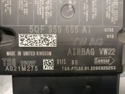 Автозапчастина б/у блок управління подушками безпеки для seat ateca (kh7, khp) 1.5 tsi посилання на oem iam 5qf959655at  