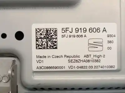 Pezzo di ricambio per auto di seconda mano display multifunzione per seat ateca (kh7, khp) 1.5 tsi riferimenti oem iam 5fj919606a  5fj919606a Pezzo di ricambio per auto di seconda mano display multifunzione per seat ateca (kh7, khp) 1.5 tsi riferimenti oem iam 5fj919606a  5fj919606a