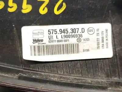 Pezzo di ricambio per auto di seconda mano lampada posteriore sinistra per seat ateca (kh7, khp) 1.5 tsi riferimenti oem iam 575945307d  575945307d Pezzo di ricambio per auto di seconda mano lampada posteriore sinistra per seat ateca (kh7, khp) 1.5 tsi riferimenti oem iam 575945307d  575945307d