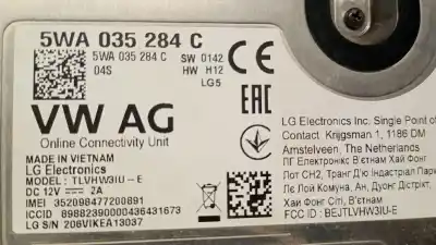Second-hand car spare part electronic module for cupra formentor (km7) 1.5 tsi oem iam references 5wa035284c  5wa035284f