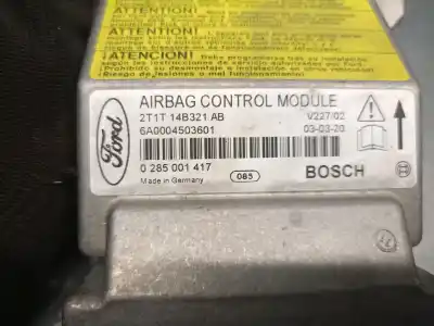 Pezzo di ricambio per auto di seconda mano centralina airbag per ford transit connect (tc7) 1.8 tdci cat riferimenti oem iam 2t1t14b321ab 0285001417 bosch 2t1t14b321ab